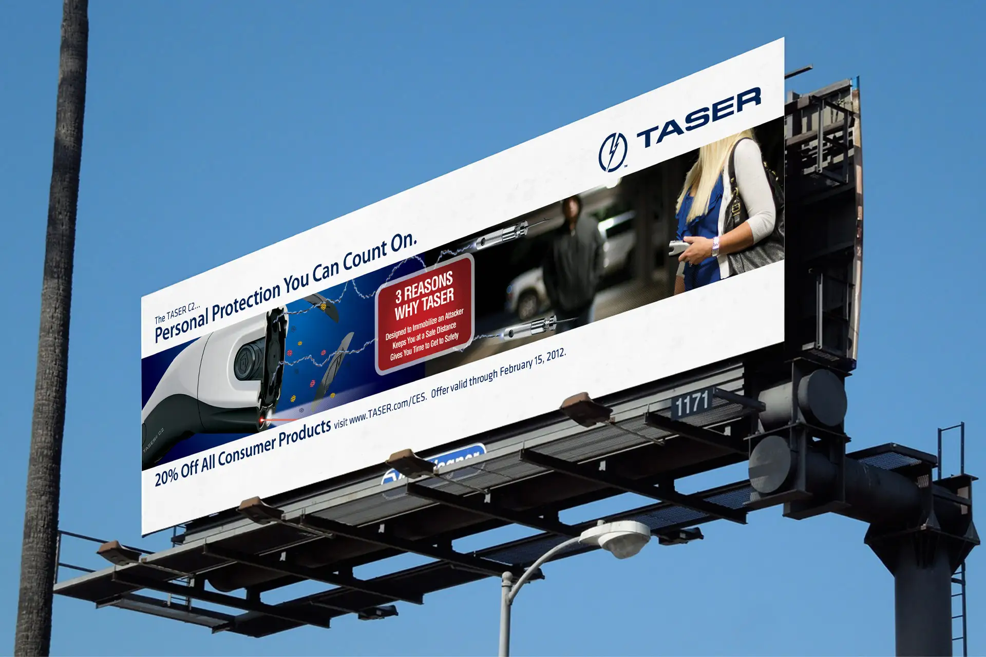 TASER Outdoor Billboard - Theron Neff